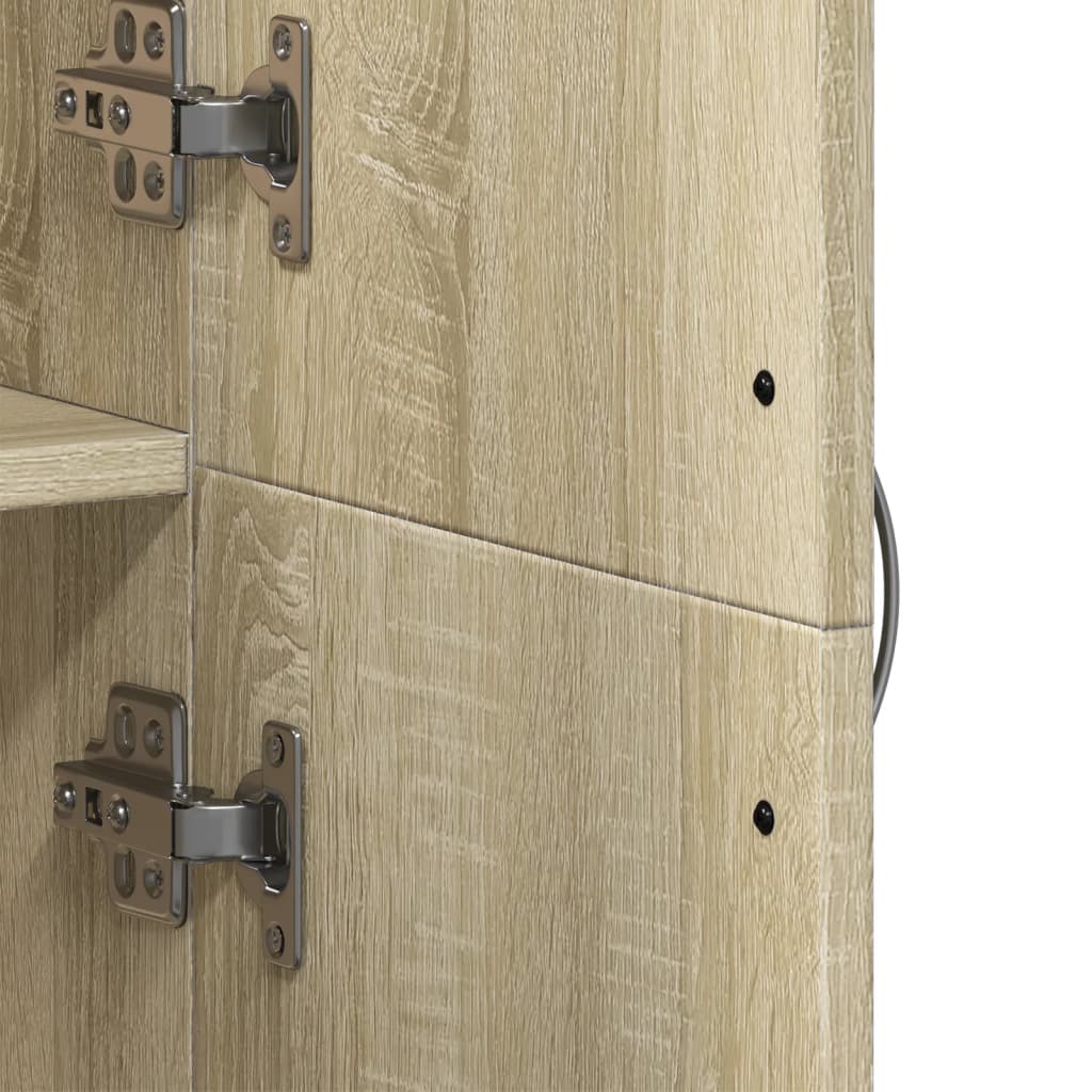 File Cabinet Sonoma Oak 60x32x153 cm Engineered Wood